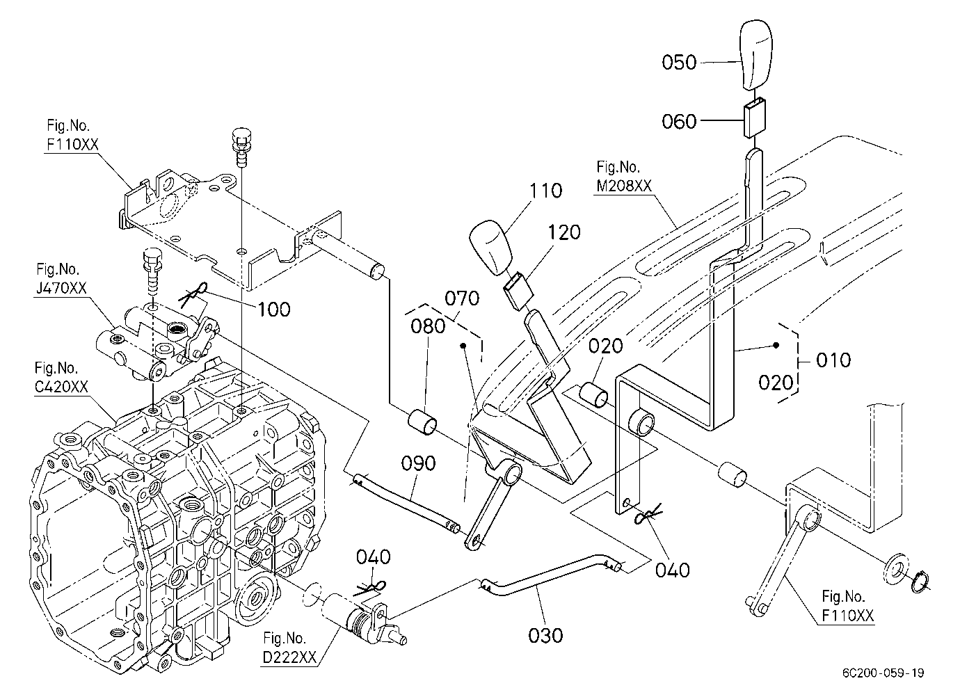 Pto Gear Shift Lever