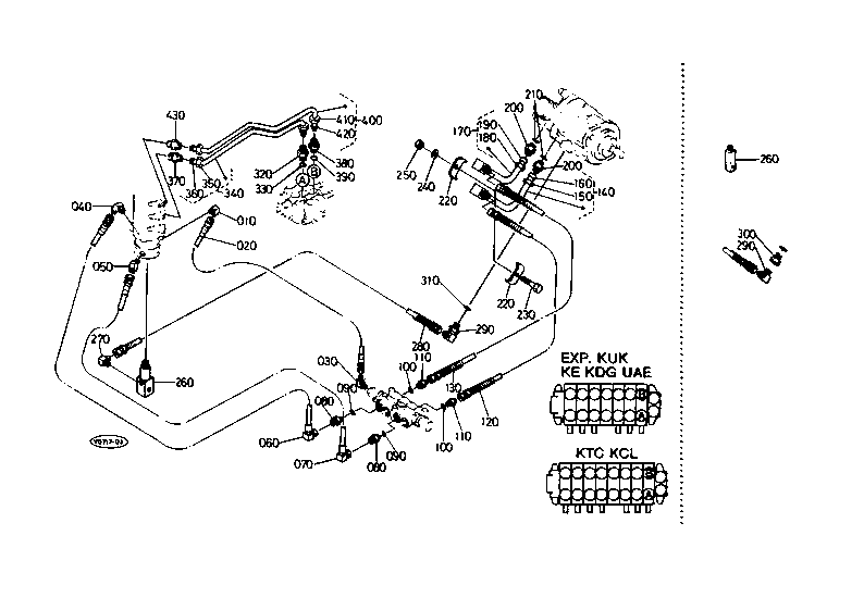 Oil Piping (Travel Rh)