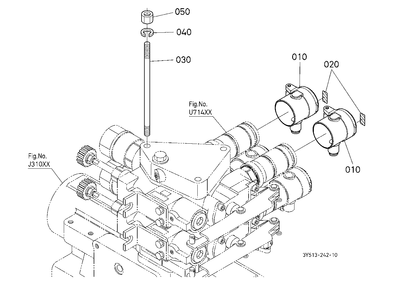 Auxiliary Control Valve (With Fc) (2Nd) Mounting K