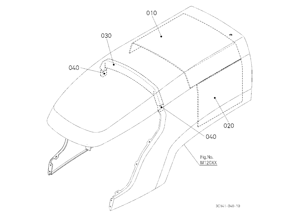 Hood(Bonnet) Upper(Sound Absorber/Insulator)