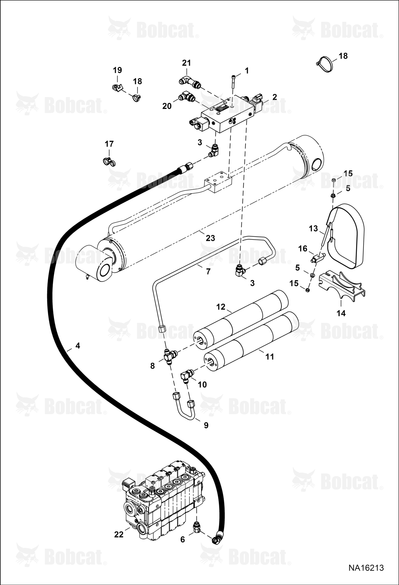Boom Suspension (Double Accumulator)  B41N17001 - B41N17058, B41P17001 - B41P17110