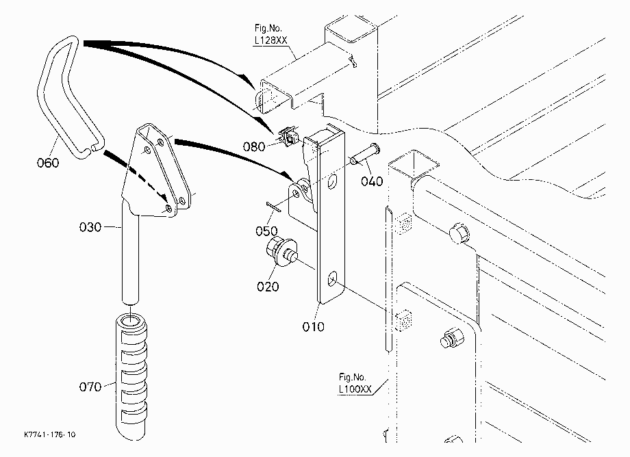 BOX GATE LOCK (FRONT RIGHT) [BED LINER] [FSG]