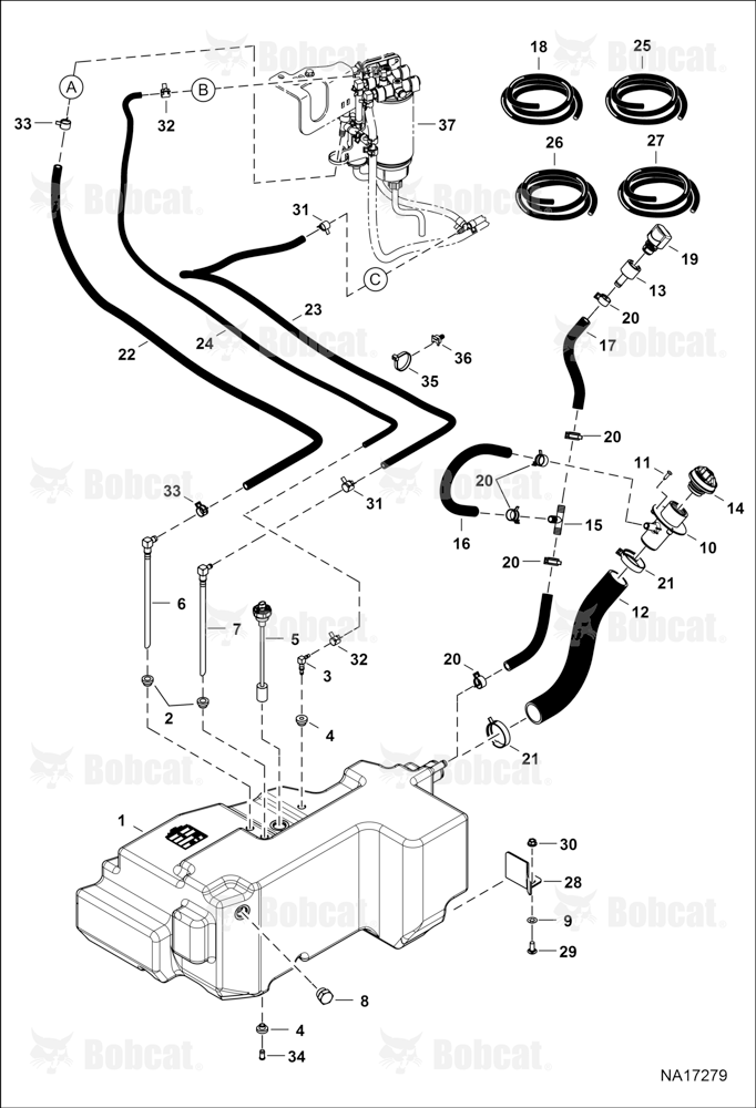 Engine & Attaching Parts (Fuel System) (Fuel Tank)