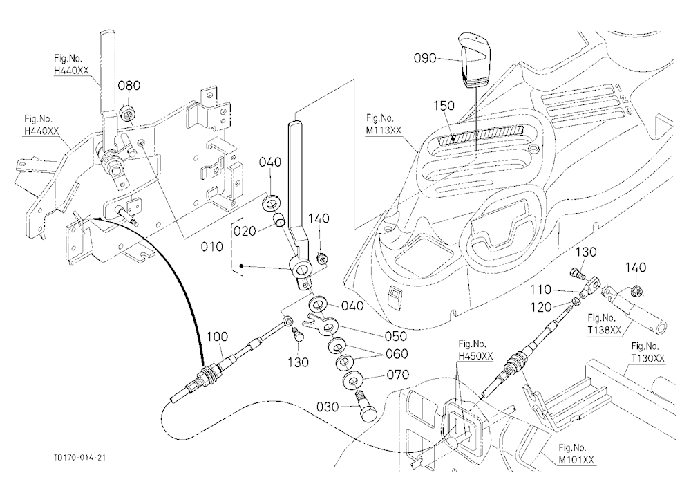 Draft Control Lever (With Draft) (W/G No.L8319) [O