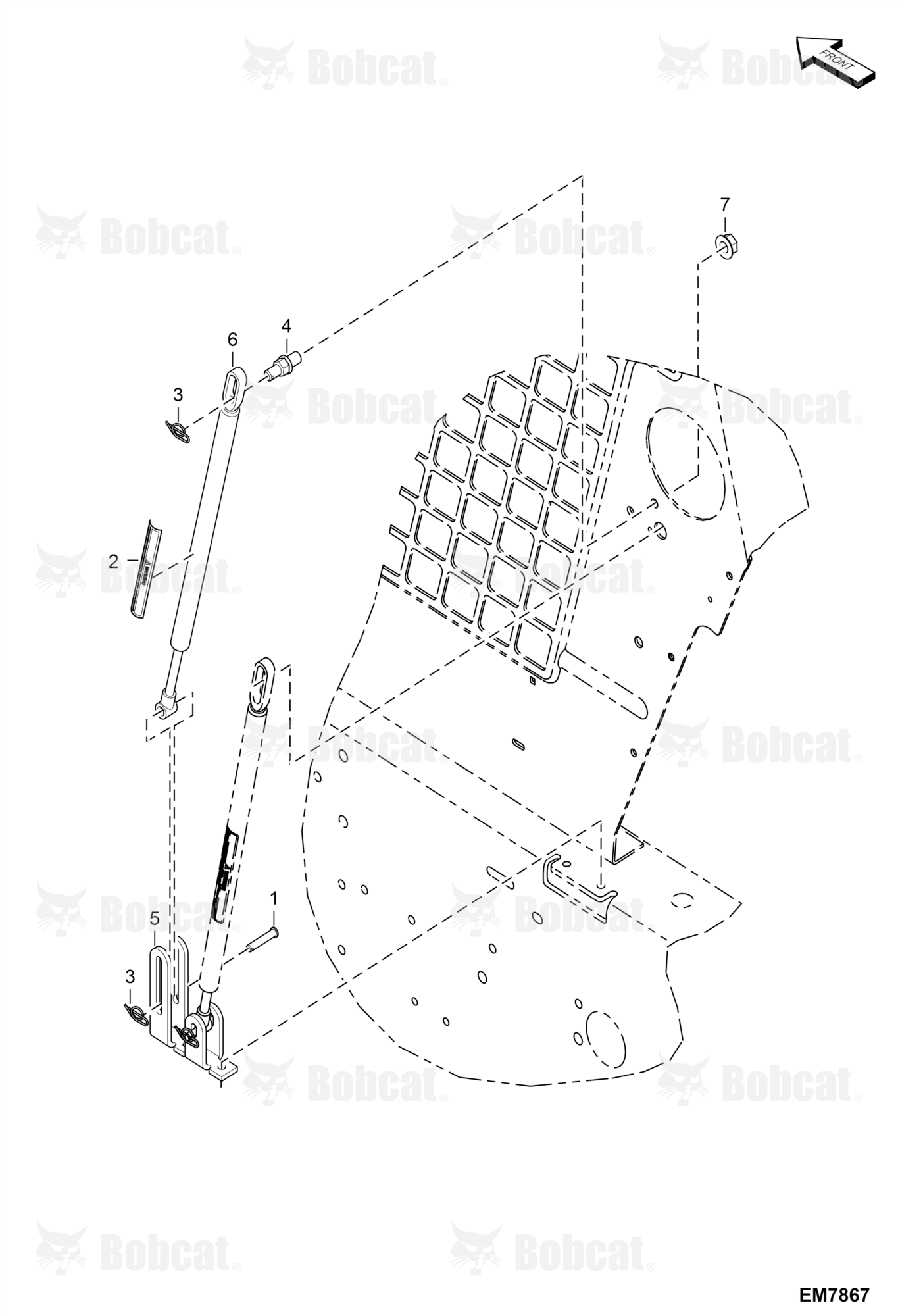Operator CAB (3rd Gas Spring)  AE0J11001 & Above
