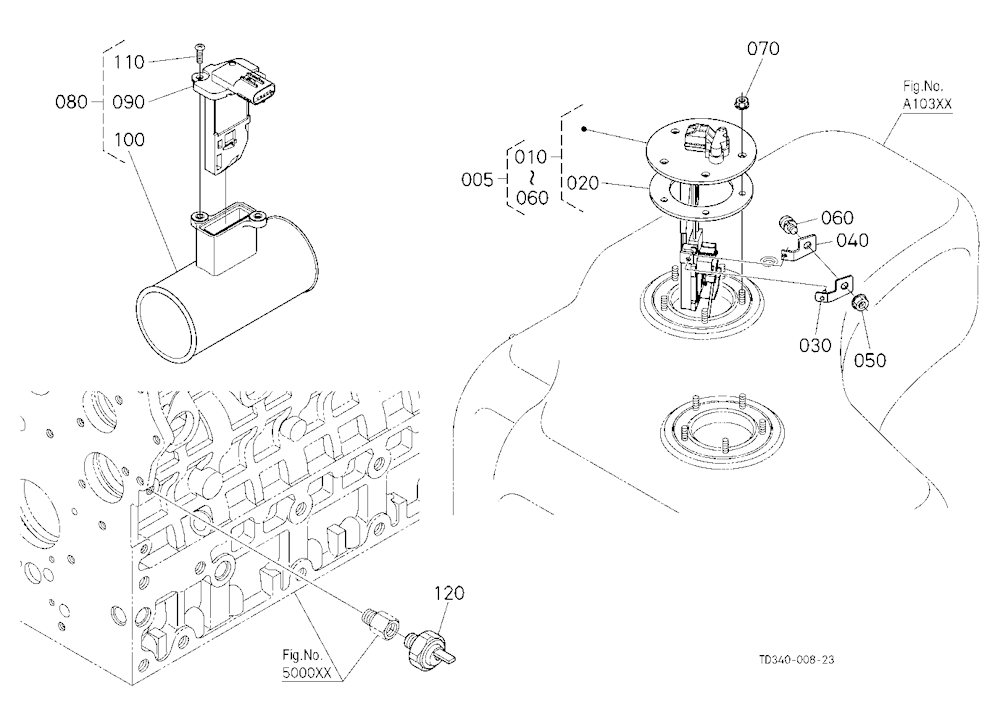 Switch/Sensor (Fuel/Inlet Pipe)