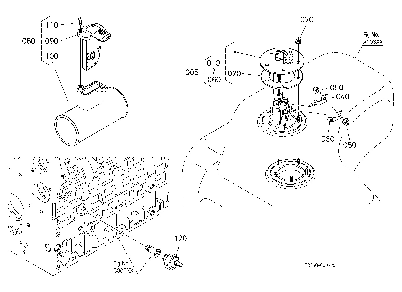 Switch/Sensor (Fuel/Inlet Pipe)