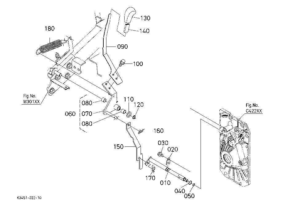 Pto Gear Shift Lever