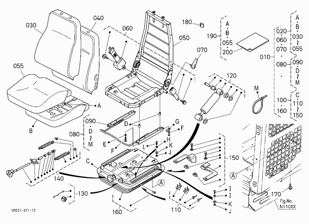 SEAT [EXCEPT AIR SUSPENSION SEAT]