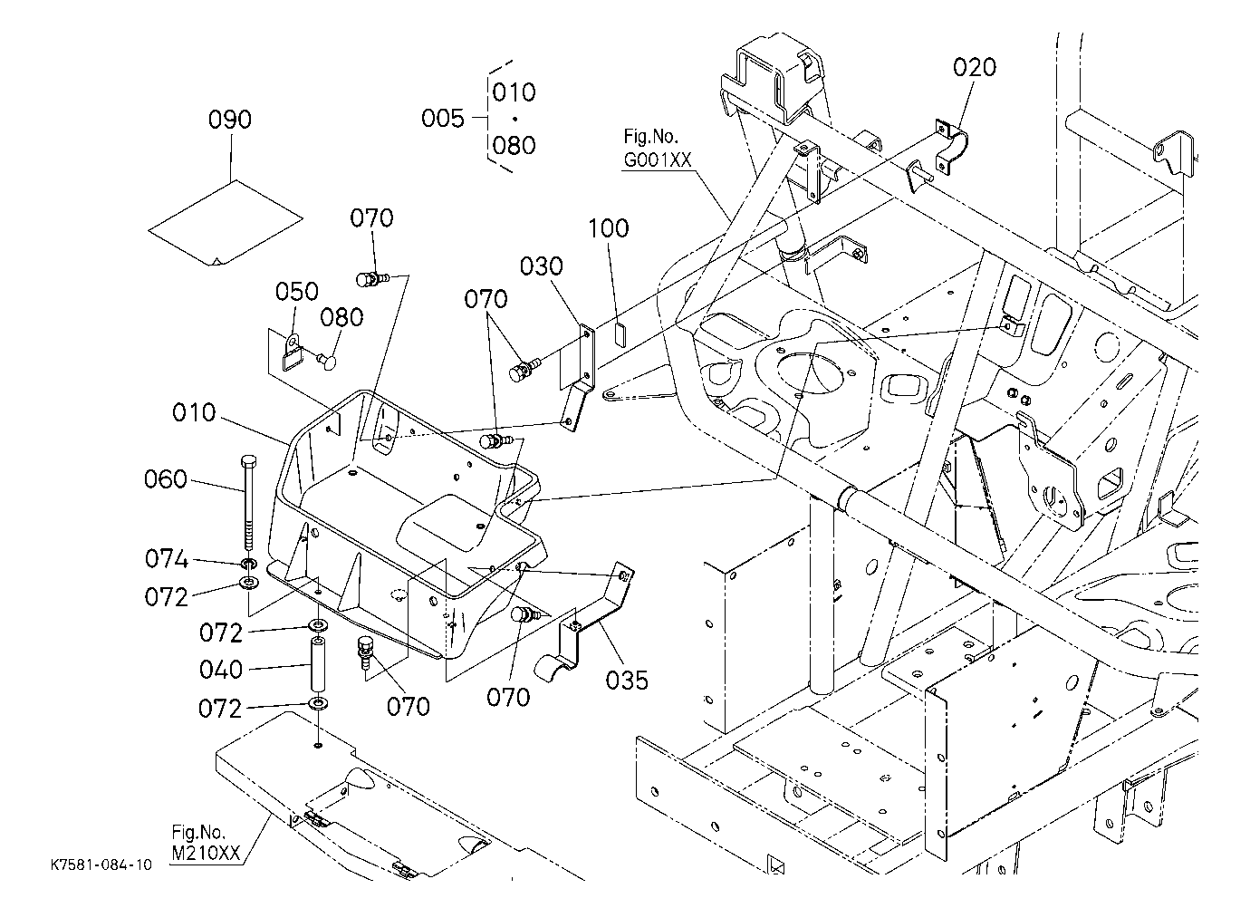 Front Accessory Box Kit (W/G.No.V4235) [Option]