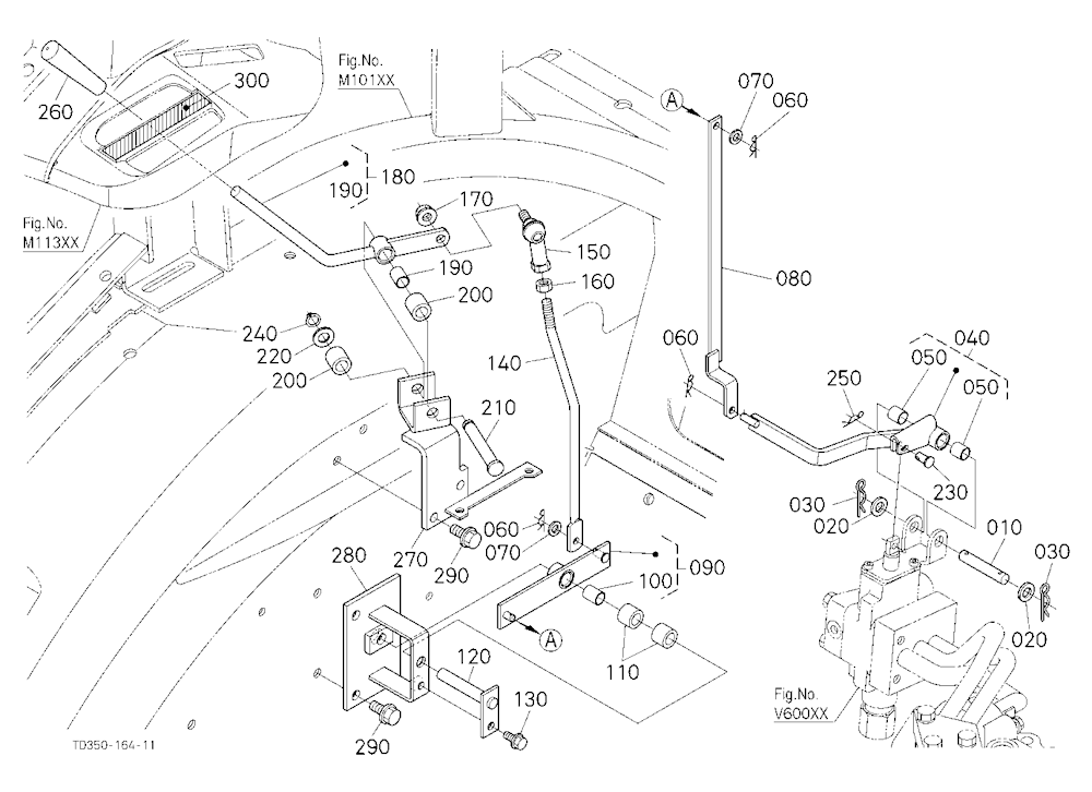 Auxiliary Control Valve Lever (1St) [Option]
