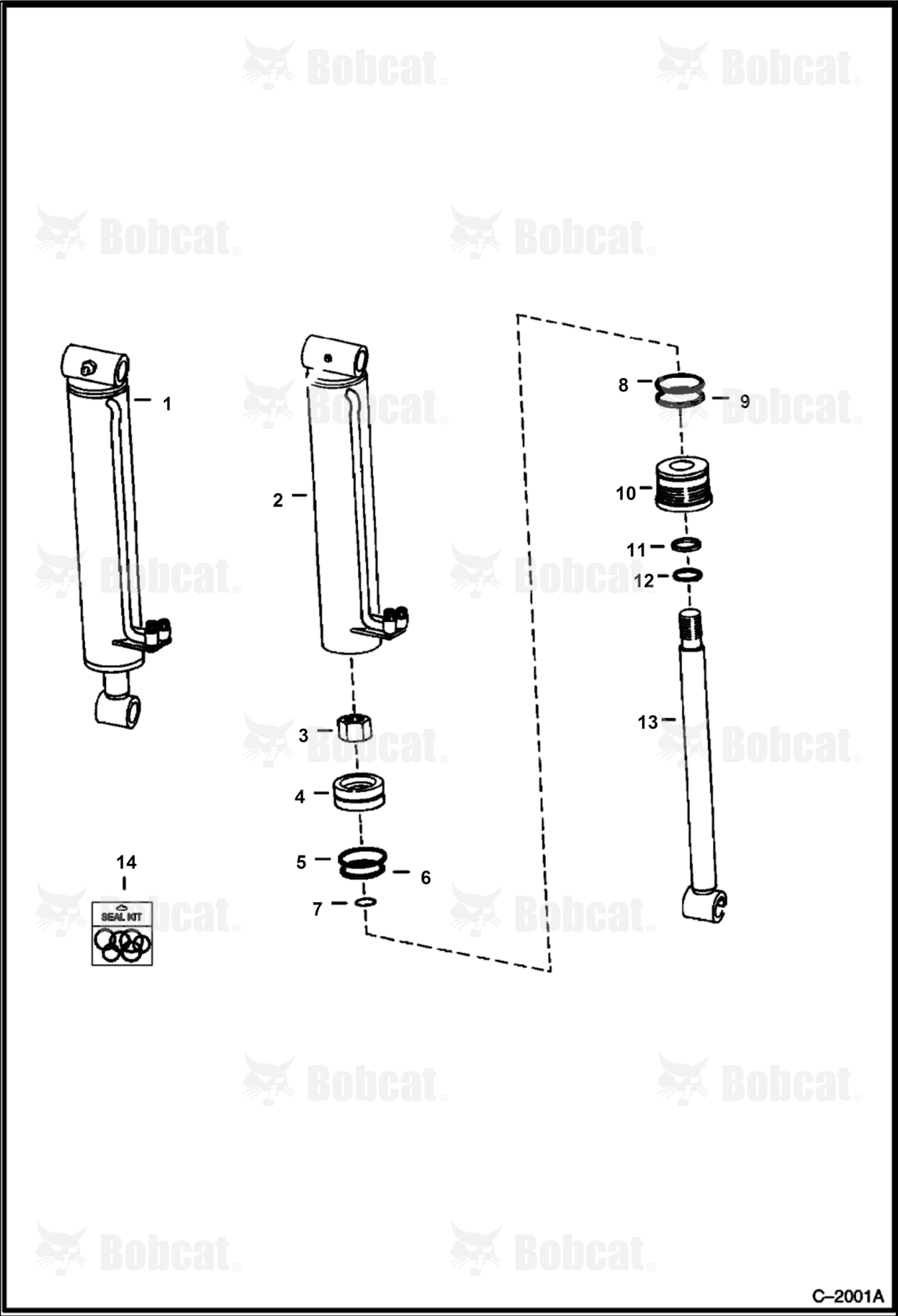 Tilt Cylinder (82,6 mm (3.25") ID Bore)