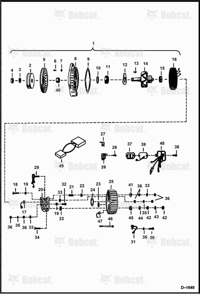 Closed Alternator (30 Amp. Motorola or Prestolite)
