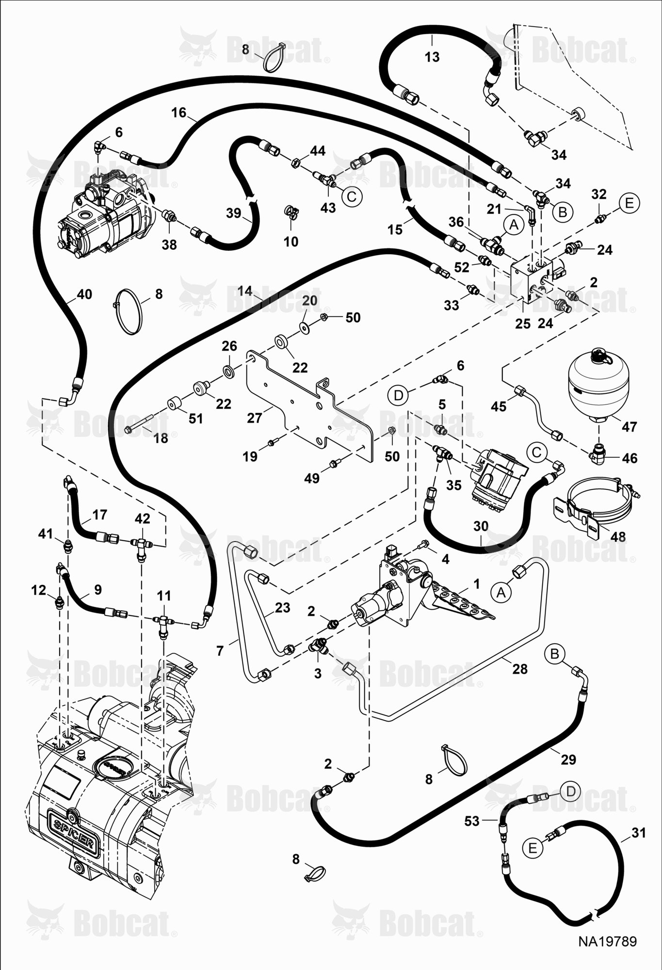 Hydraulic Circuitry (Brake System) (Italy Configuration)
