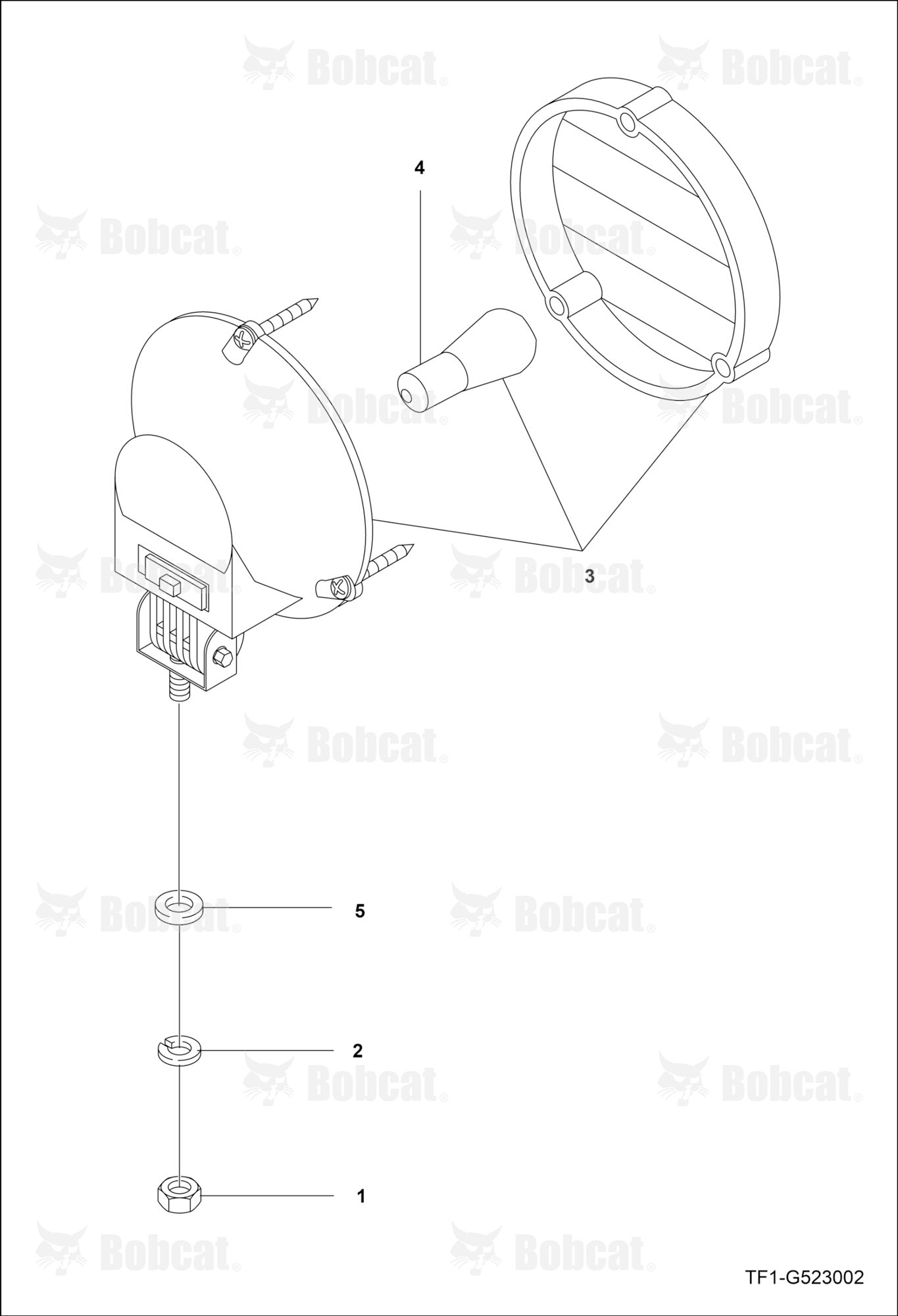 Rear Working Lamp Group