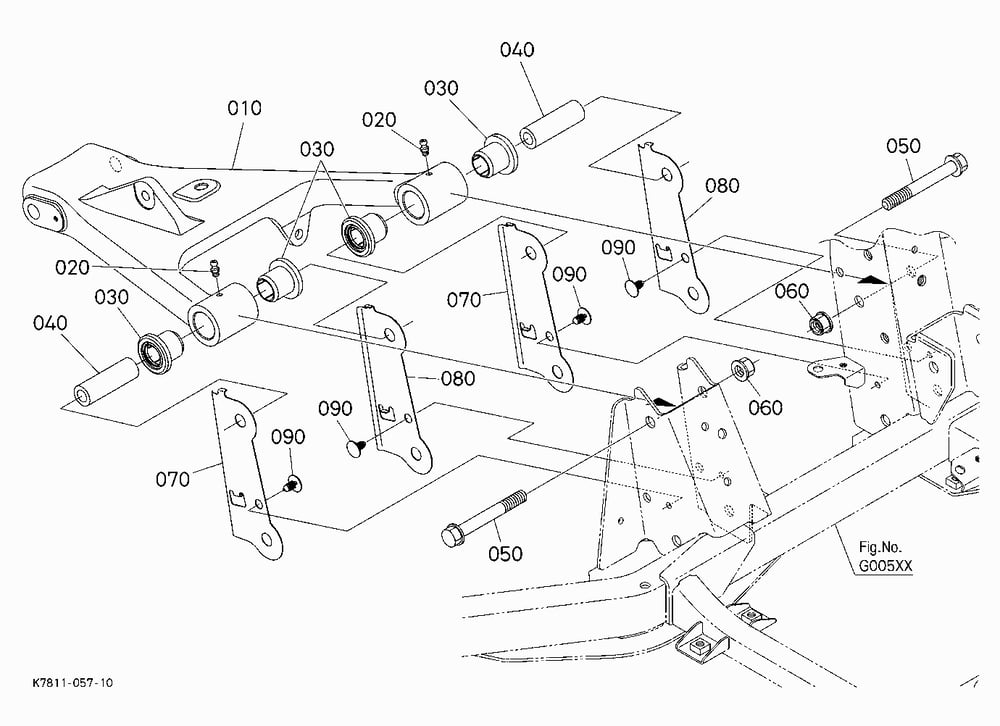 REAR SUSPENSION ARM (RIGHT UPPER)