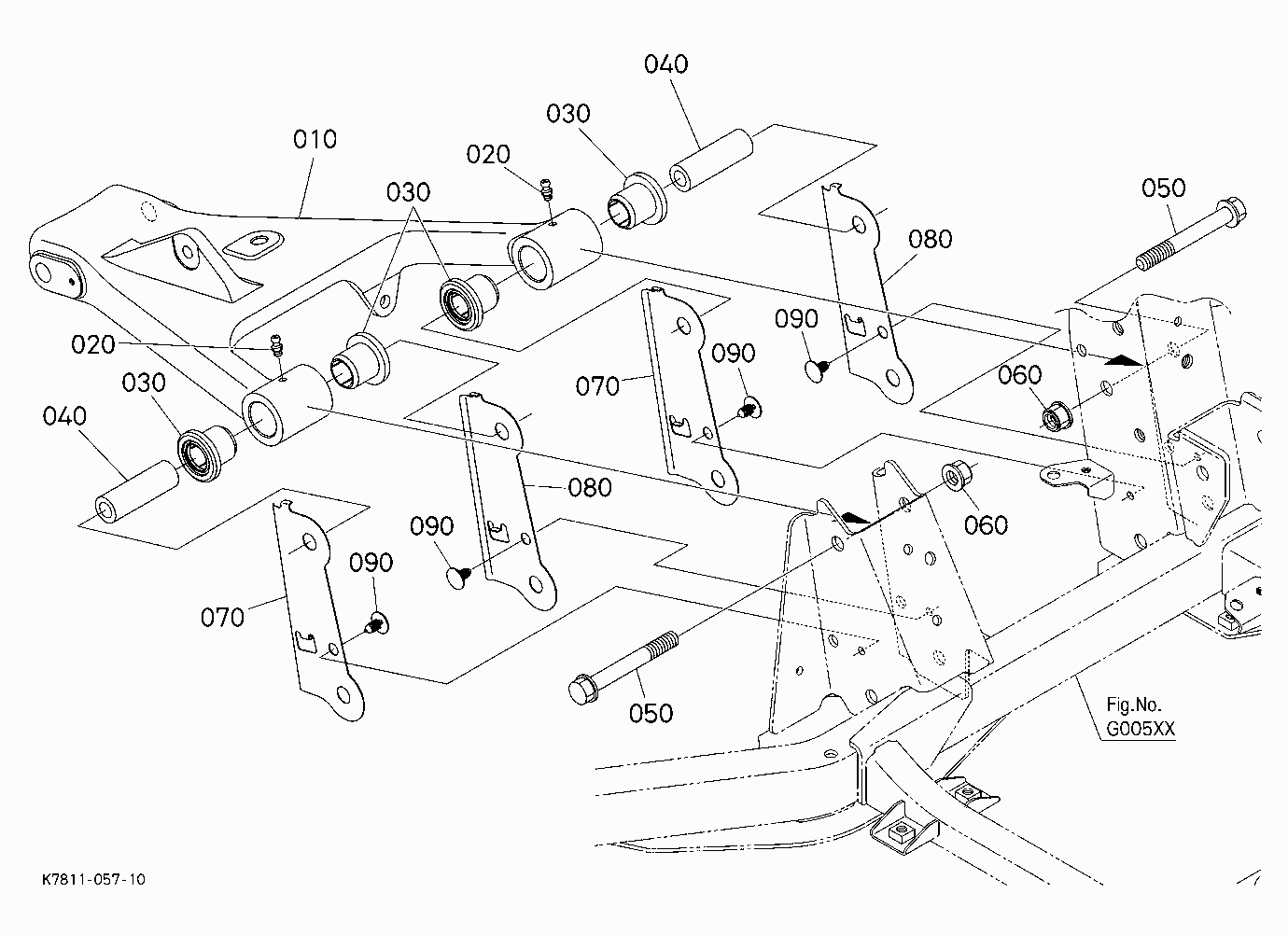 REAR SUSPENSION ARM (RIGHT UPPER)