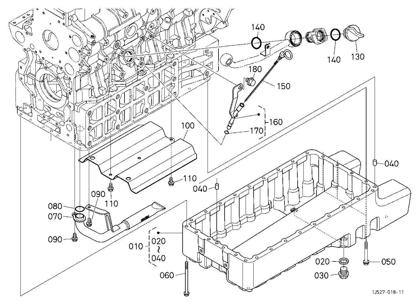 Oil Pan [With Pneumatic Traler Brake]