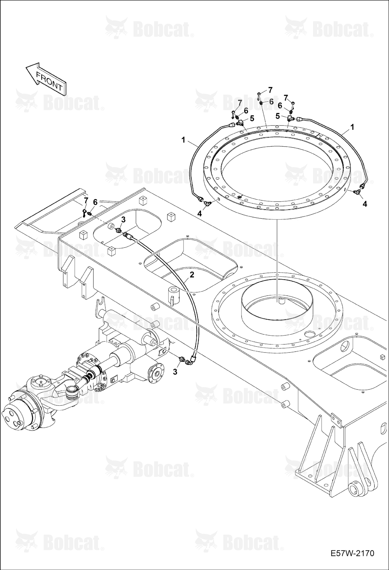 Undercarriage (Lubrication Piping)