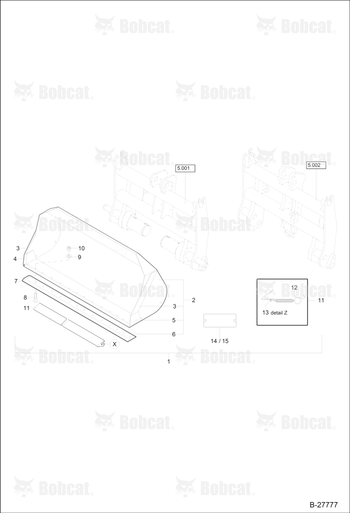 Light Material Bucket - 2200MM