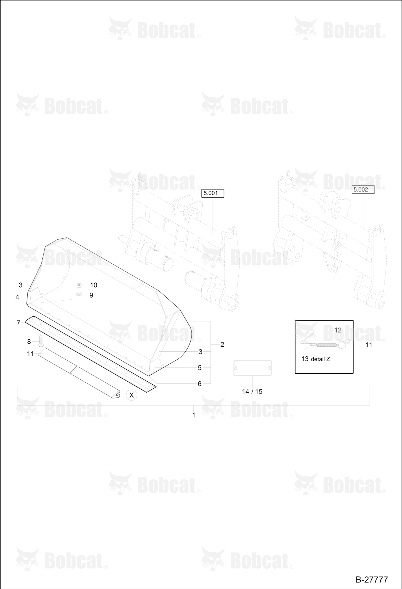 Light Material Bucket - 2200MM