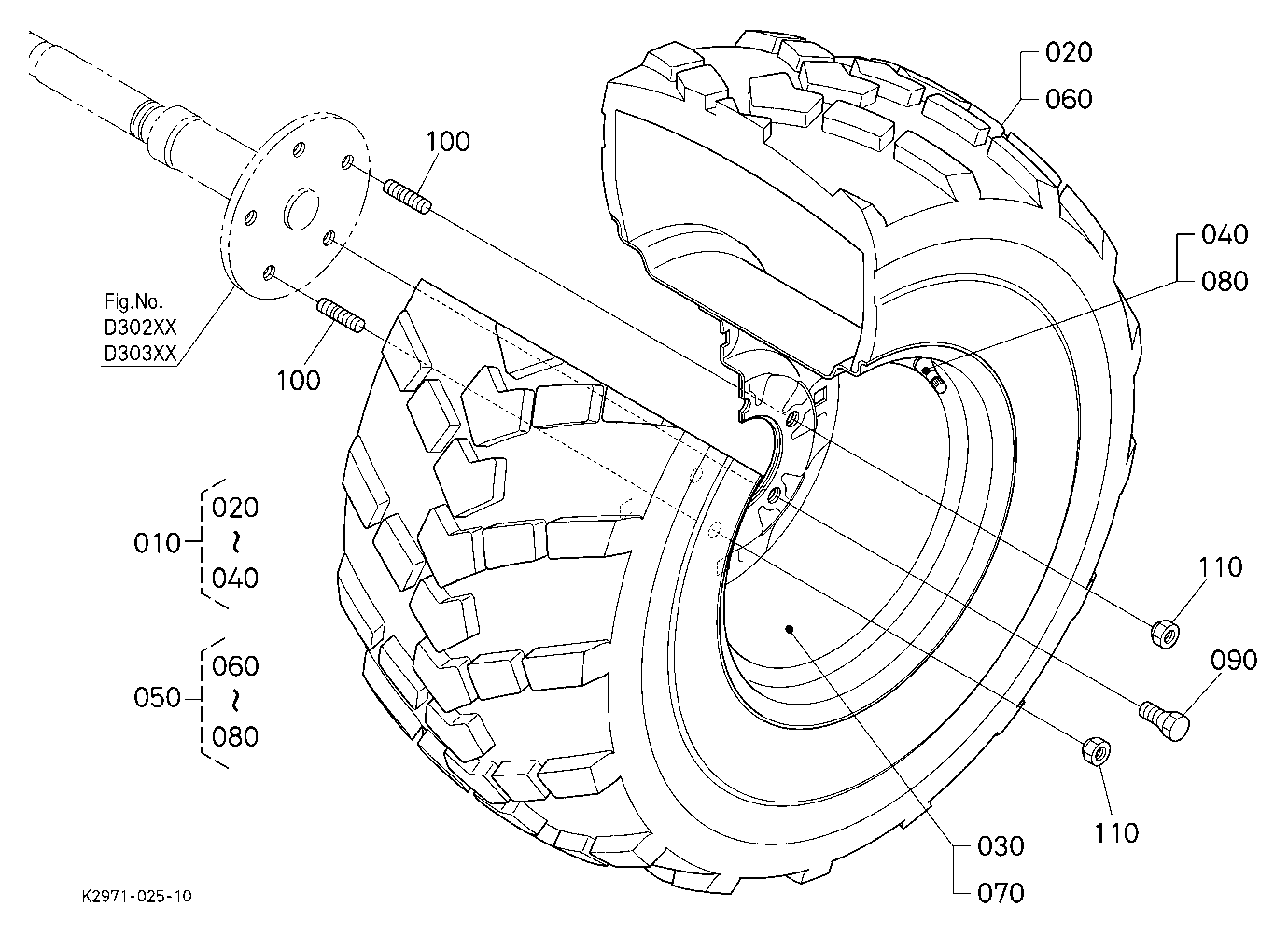 Rear Wheel (26*12-12)
