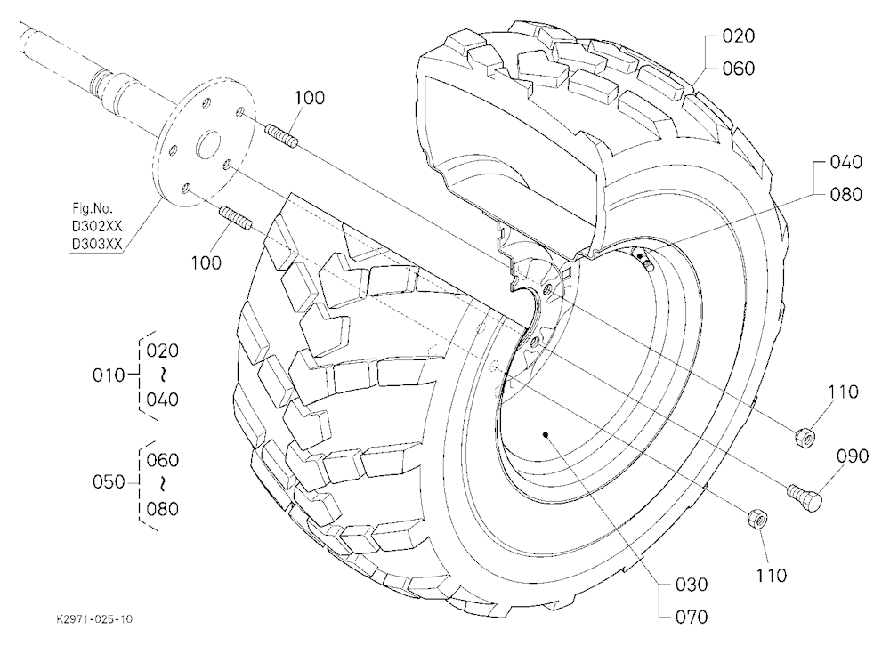 Rear Wheel (26*12.00-12)