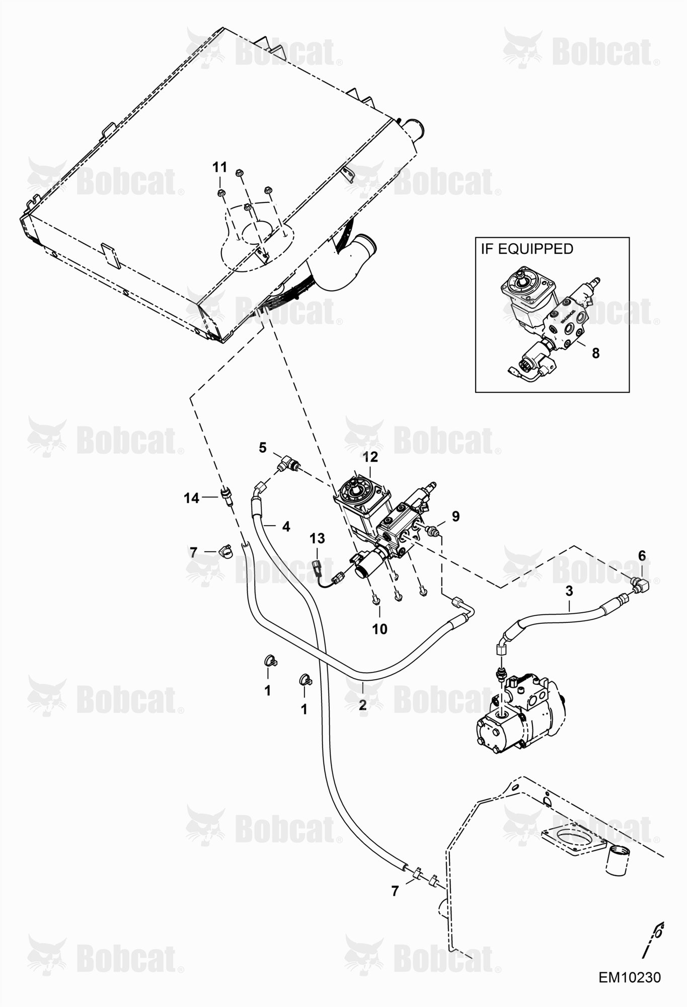 Hydraulic Circuitry (Fan Motor) (Reversible)