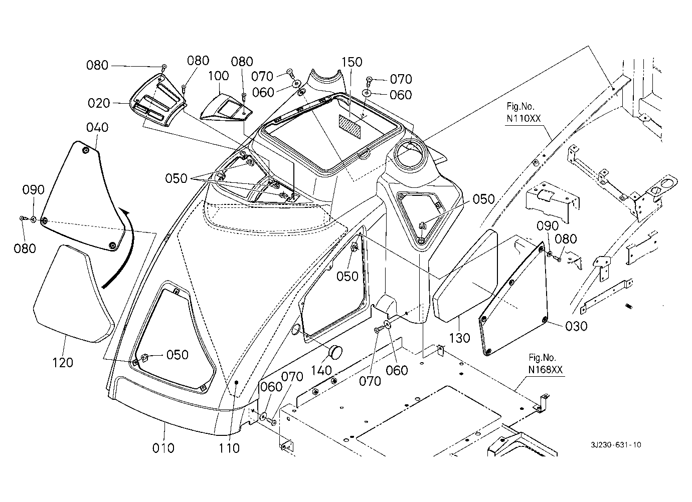 Shift Cover (Console Rh)