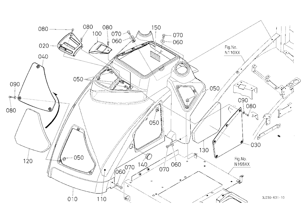 Shift Cover (Console Rh)