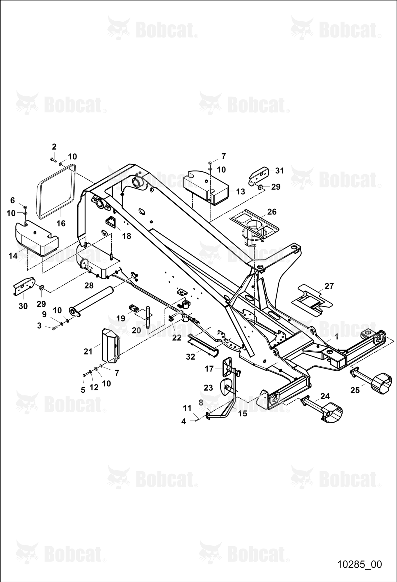 Upper Chassis With Guard and Supports