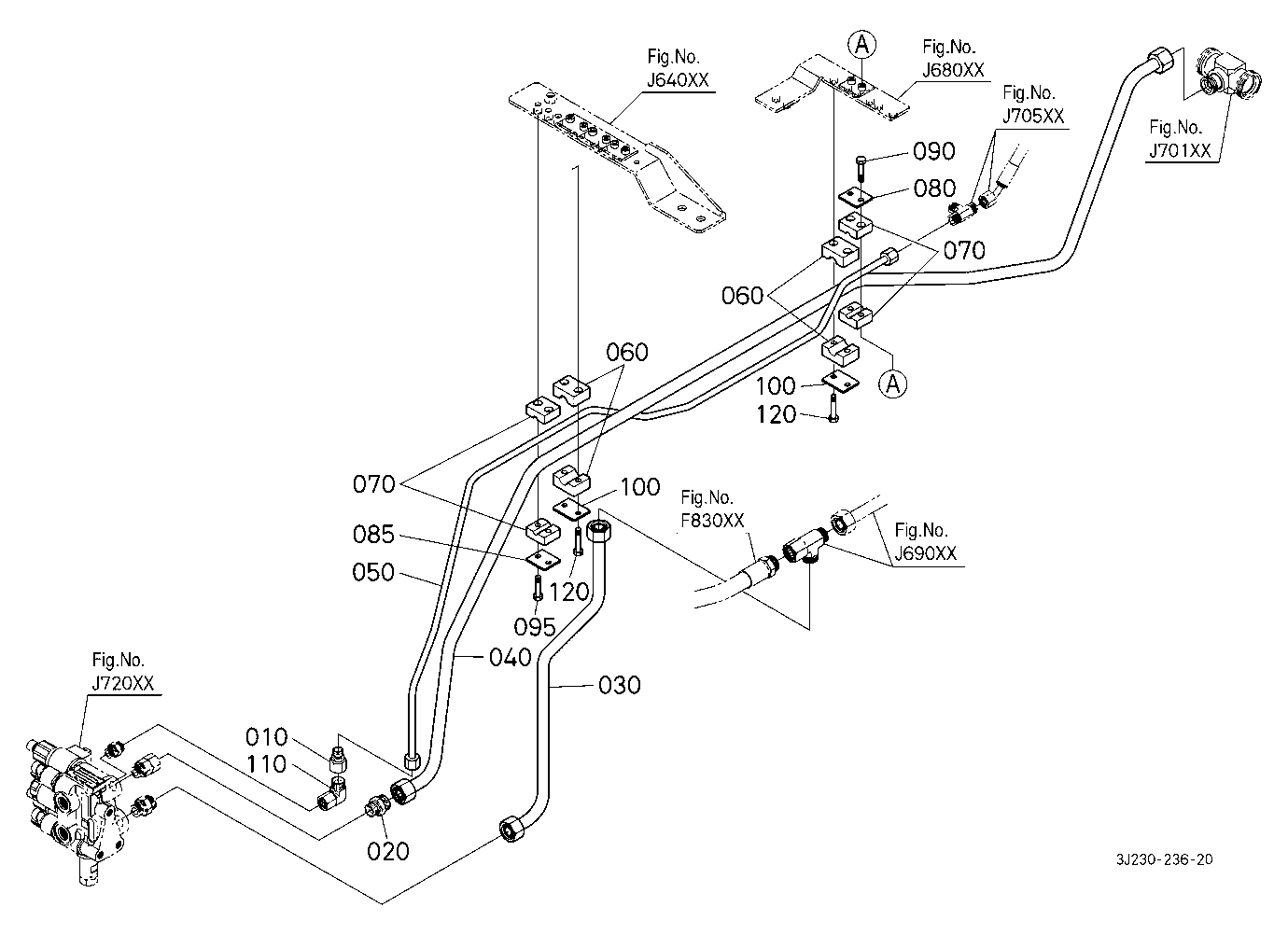 Front Suspension Valve Pipe (Rear) [With Front Sus