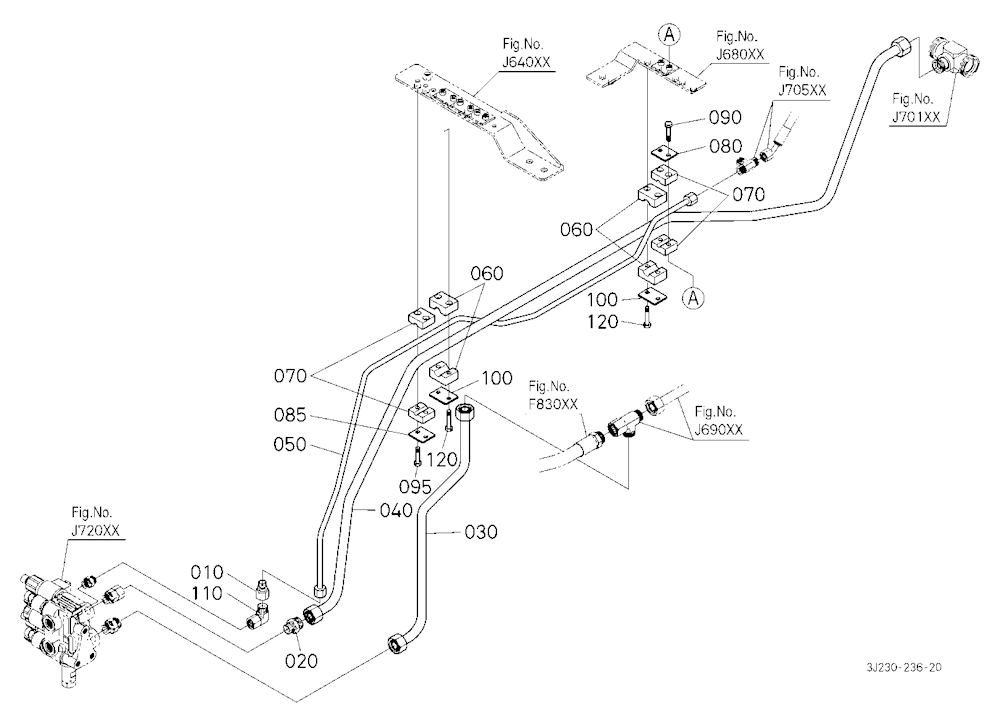 Front Suspension Valve Pipe (Rear) [With Front Sus