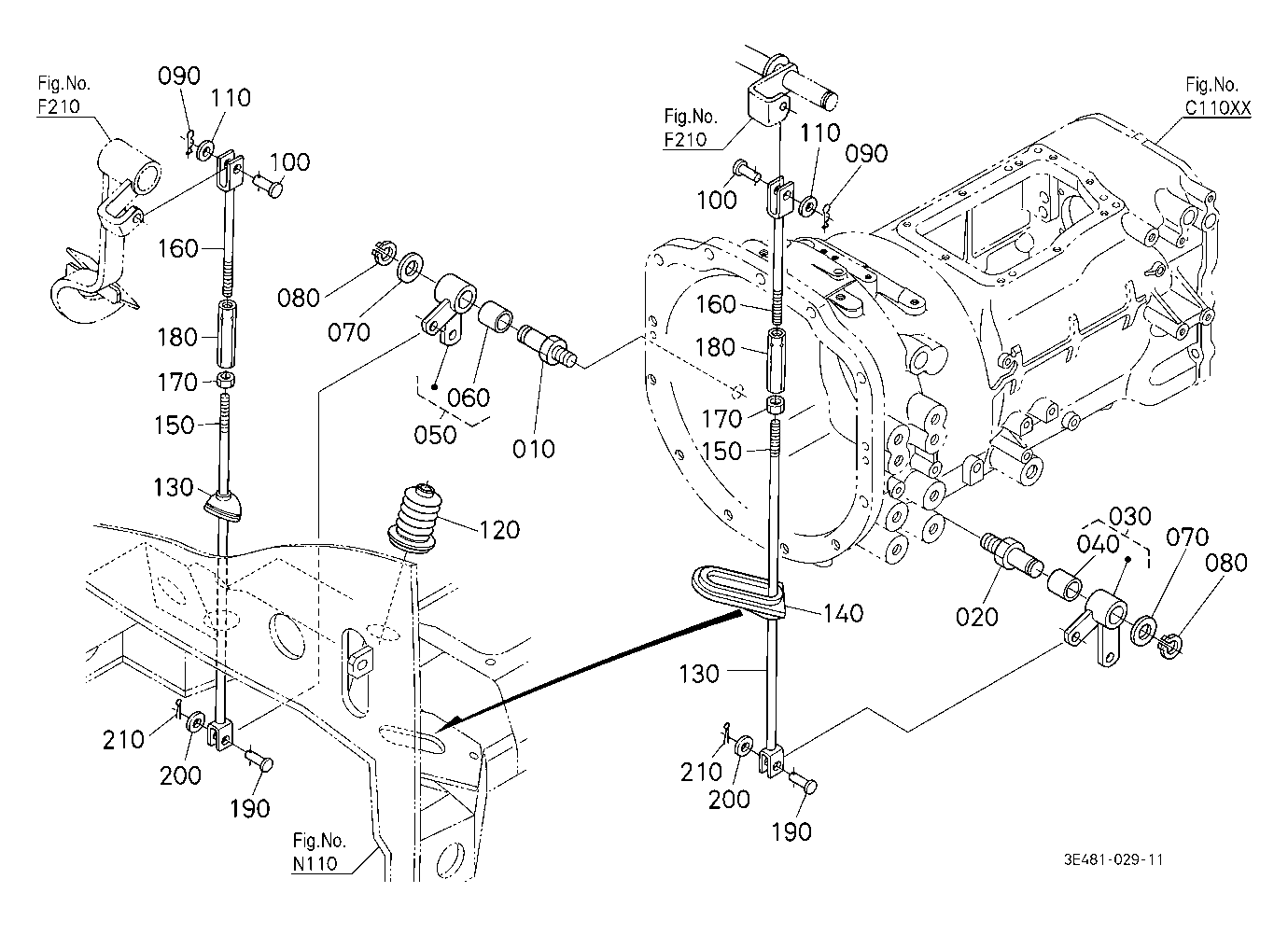 Brake Rod 1 (Brake Pedal) [Cab Type]
