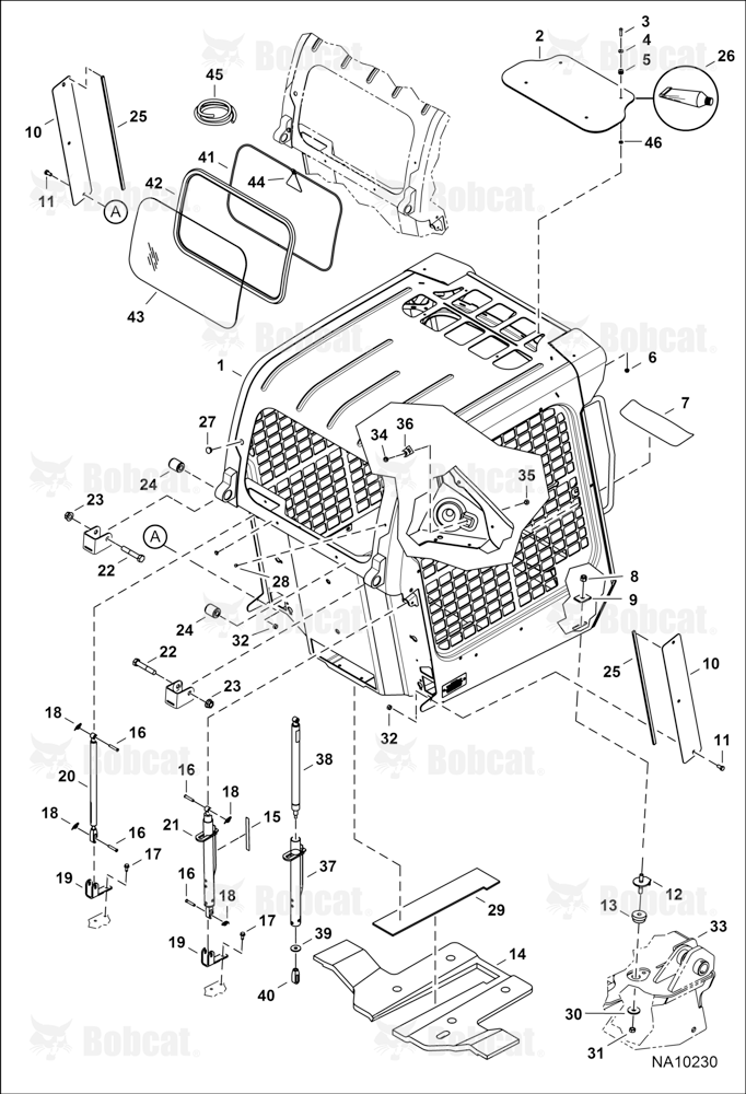 Operator CAB (Gas Spring) B3BU11001 - B3BU11278