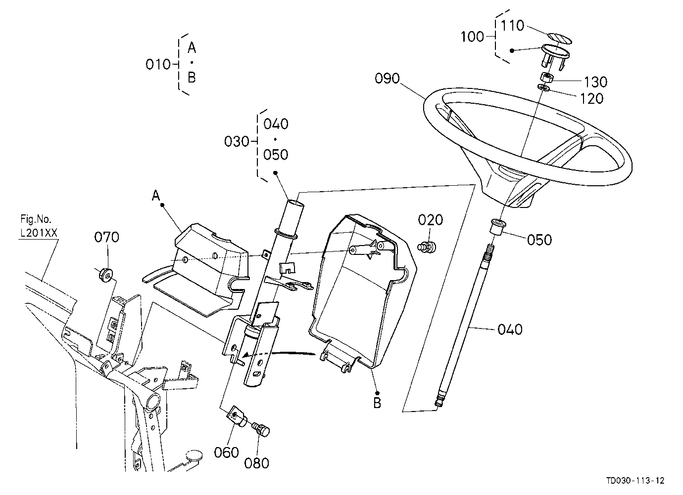 Steering Handle [Except Hst Type]