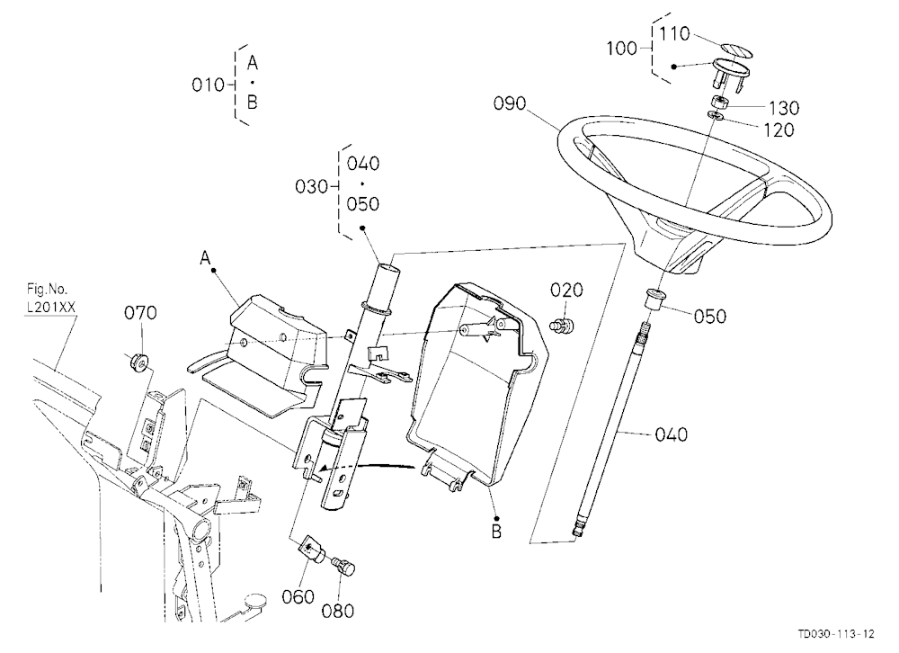 Steering Handle [Except Hst Type] [Rops Type]