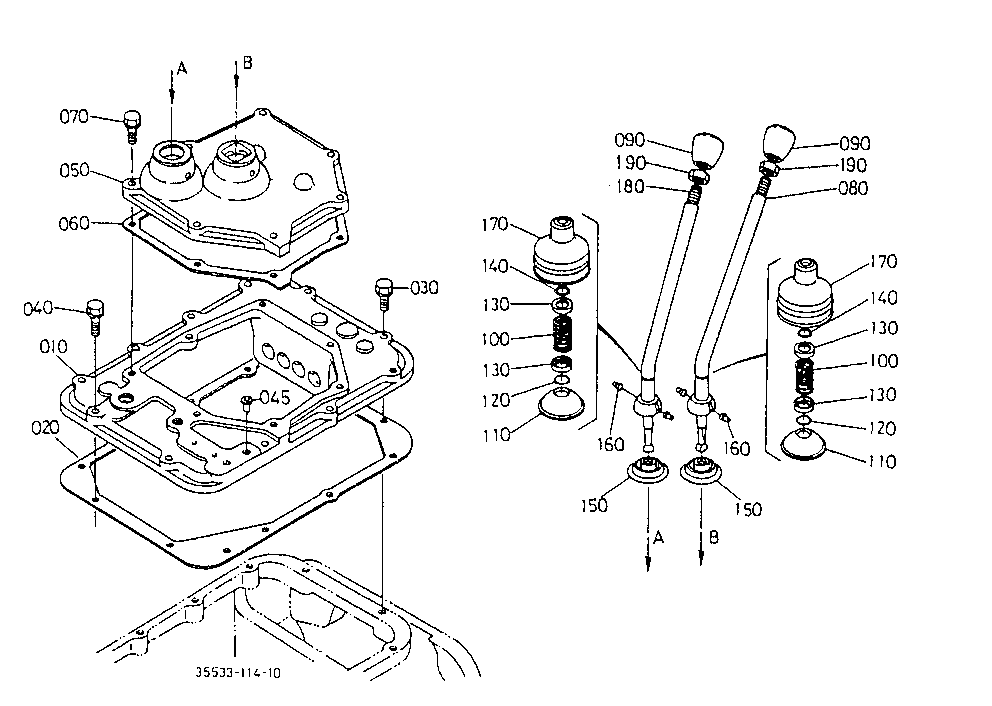 Main And Range Gear Shift Lever