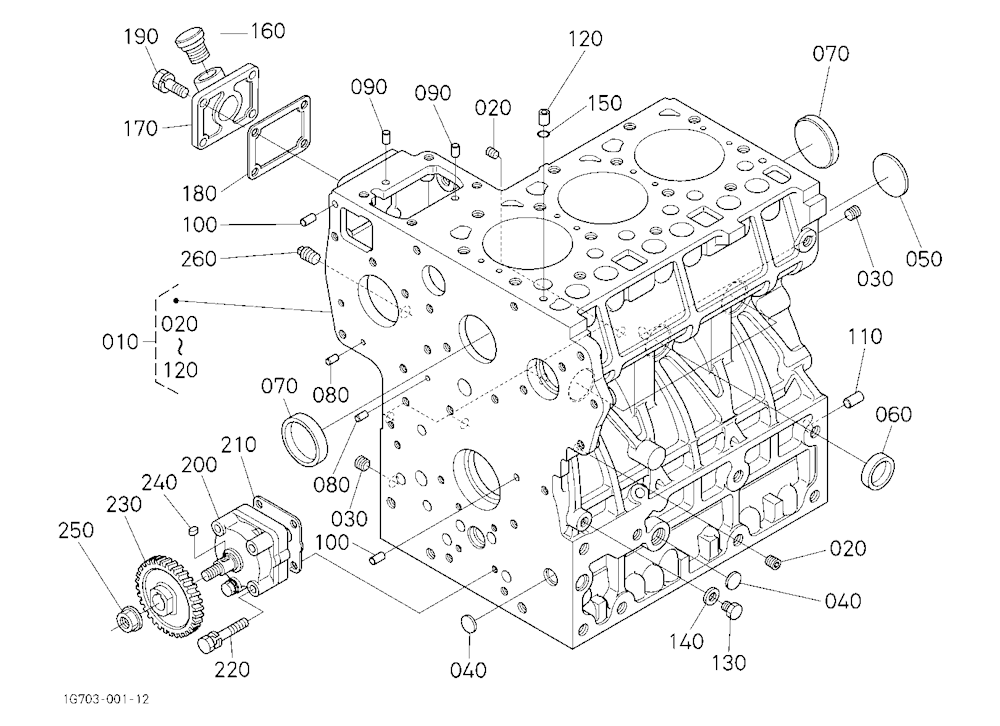 Crankcase [D1403-M-E2A]