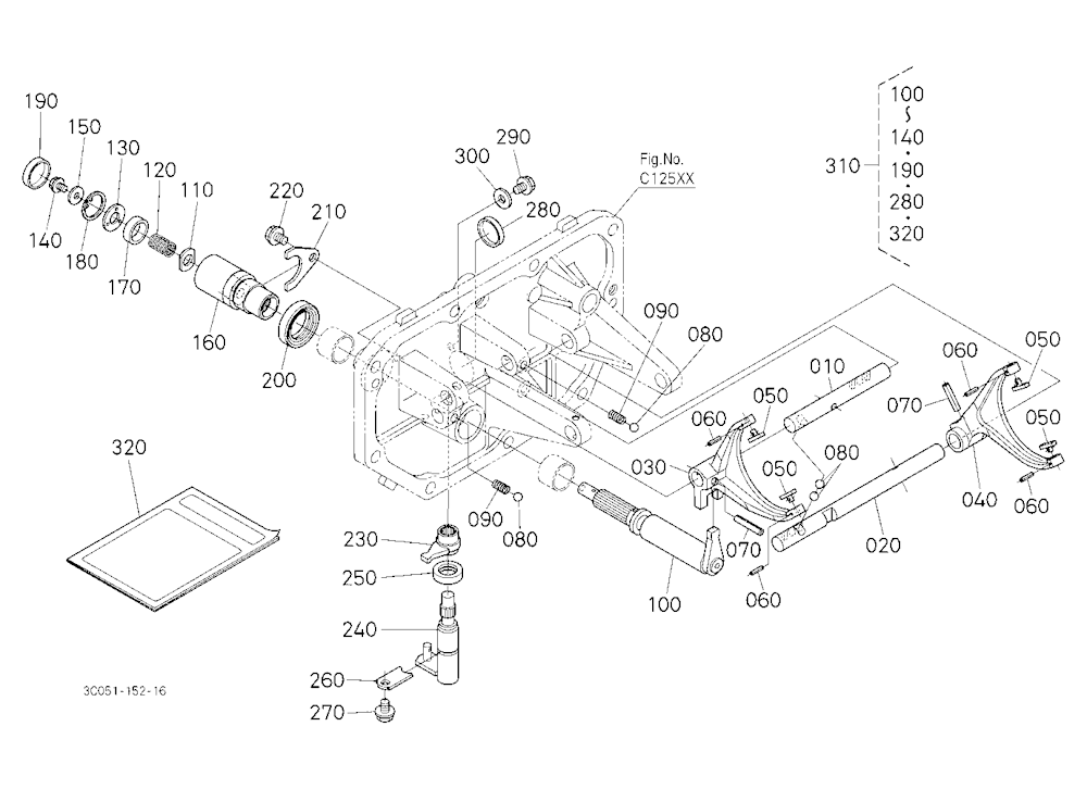Main Gear Shift Fork