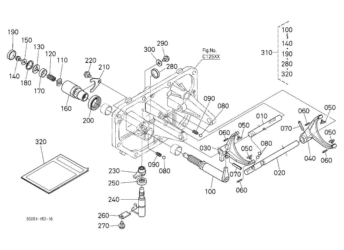 Main Gear Shift Fork