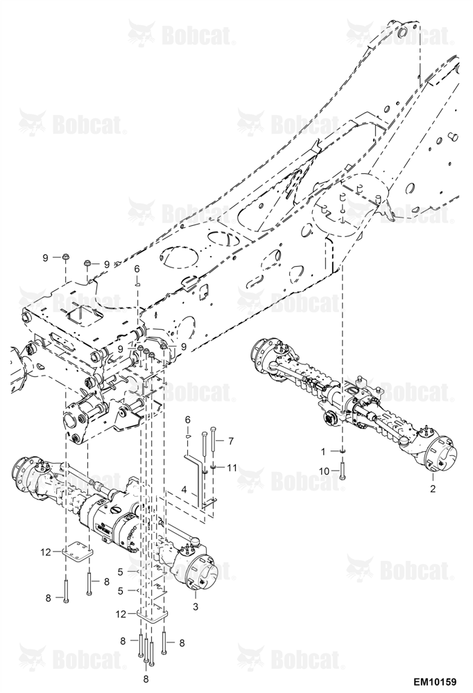 Drive Train (Axles) (Leveling)  B3KT11001 - B3KT13999