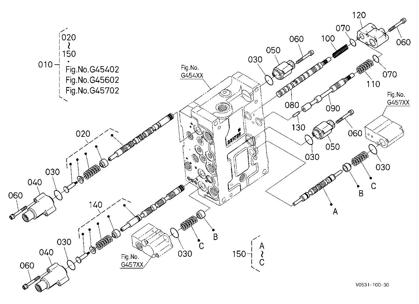 Control Valve (Spool) [Component Parts] [Except Hi