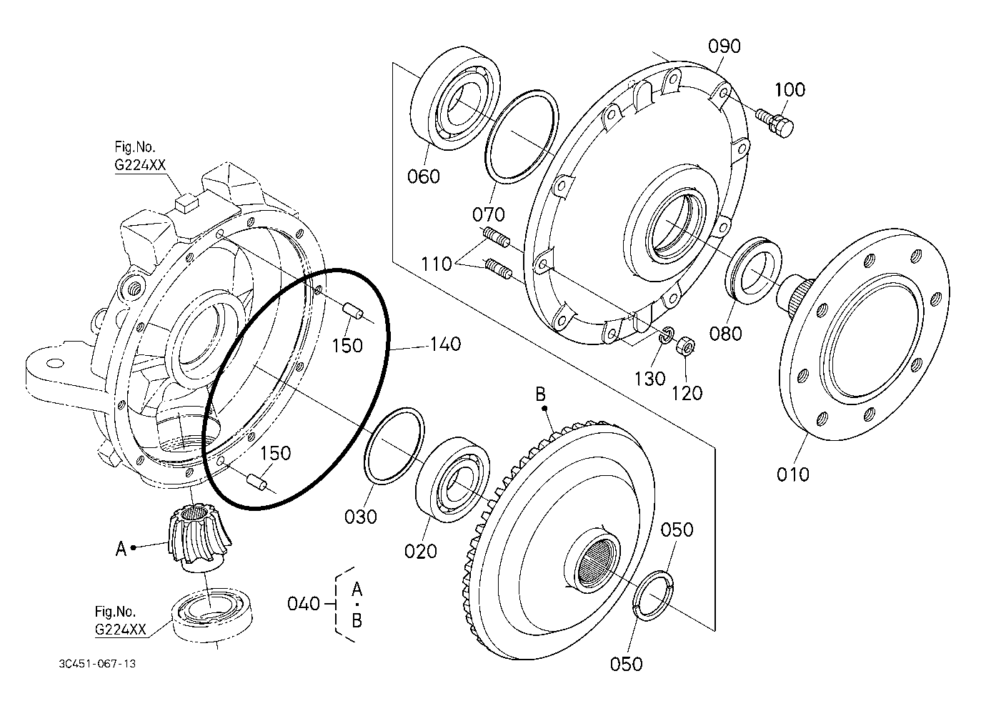 Front Axle Lh