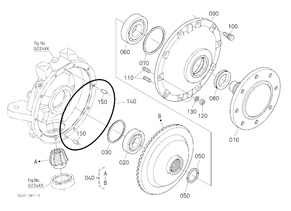 Front Axle Lh