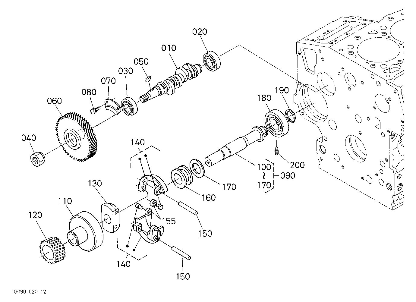 Fuel Camshaft And Governor Shaft