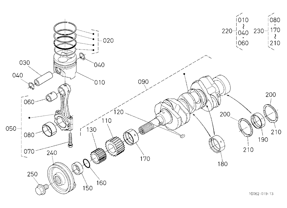 Piston And Crankshaft