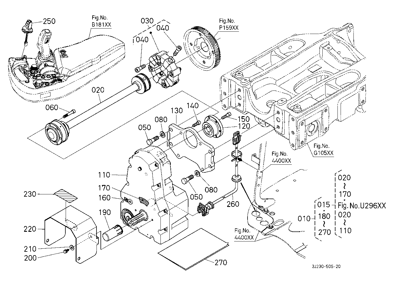 Front Pto Kit (6 Splines) (Gear Case) [Option]