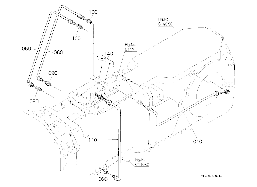 Hydraulic Oil Line (Bi-Speed Turn/Rear Diff.)
