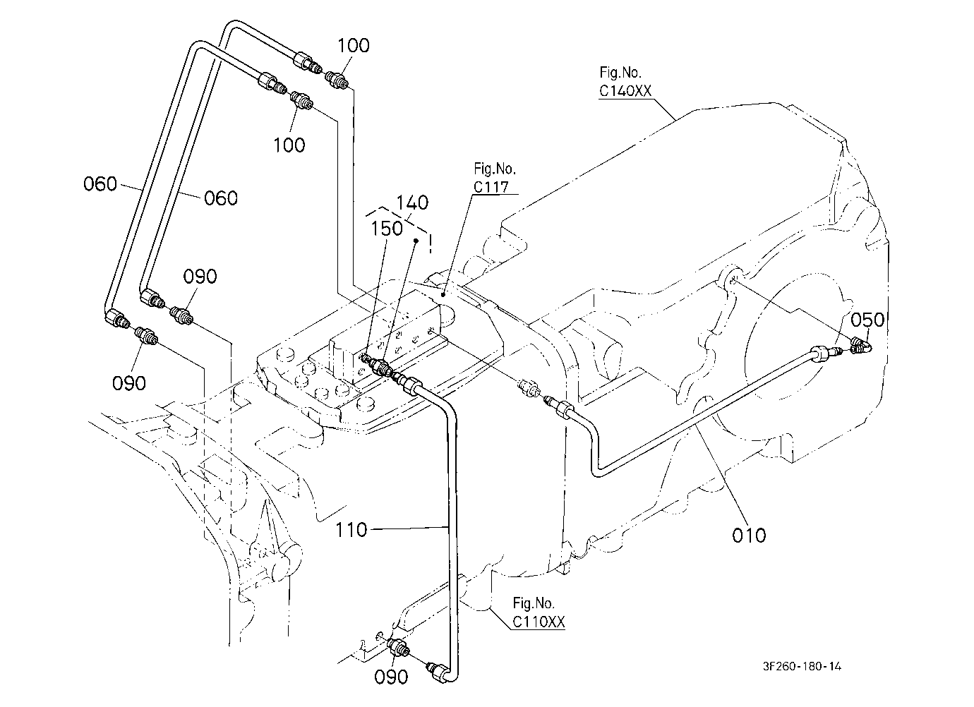 Hydraulic Oil Line (Bi-Speed Turn/Rear Diff.)
